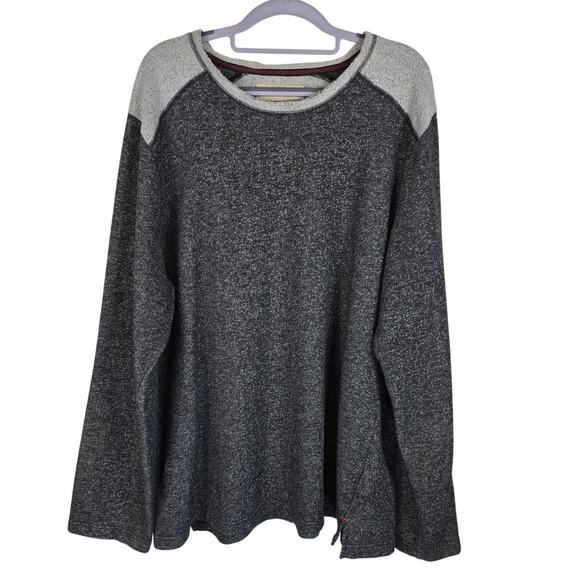 Tommy Bahama Space Dye Gray Super Soft Winter Men's Pullover Sweatshirt XL - Picture 1 of 5